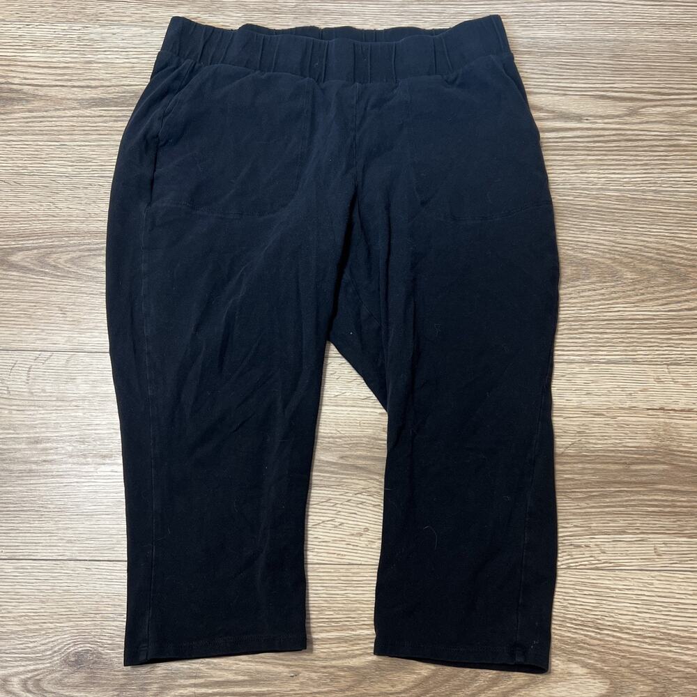 Torrid Active Women’s Black Capri Leggings Side Pockets Size Small (A49)